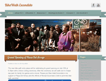 Tablet Screenshot of bikewalkescondido.org